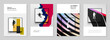 © xenia_design - A4 brochure layout of covers templates for flyer leaflet, A4 brochure design, presentation, magazine cover, book. Abstract colored sport backgrounds in unique style for sport event, fitness design.