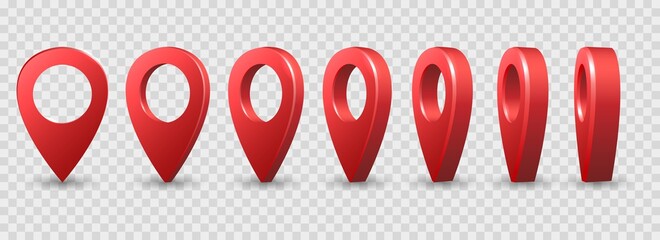 Map 3d pins