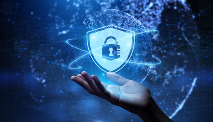 Cyber security Internet protection Information privacy technology concept.