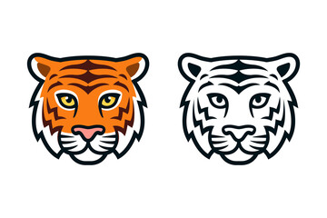 Sticker - Cartoon tiger head