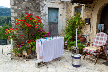 Wall Mural - typical italian village Guardiaregia in the province of Campobasso in Molise