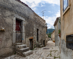 Wall Mural - typical italian village Guardiaregia in the province of Campobasso in Molise