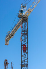 Low rise building construction site 