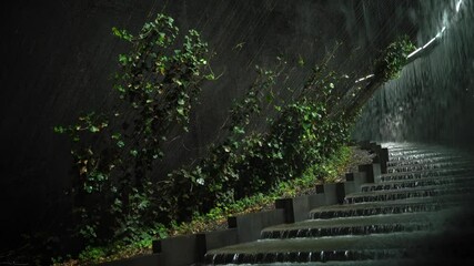 Wall Mural - night fountain, Galitskogo Park, Krasnodar