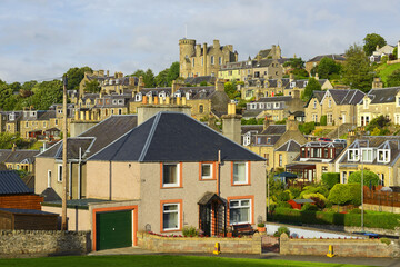 Panorama of Selkirk. Selkirk is a town and historic Royal Burgh in the Scottish Borders Council district of southeastern Scotland, United Kingdom