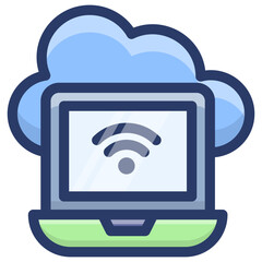 Sticker - Online Cloud Network 