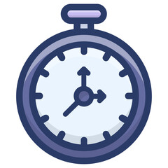 Sticker - Stopwatch Flat Vector 