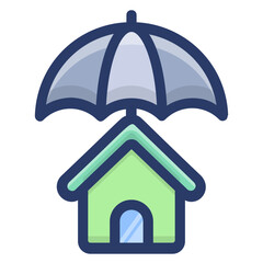 Sticker - Home Insurance Vector 