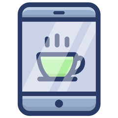 Sticker - Cafe App Vector 