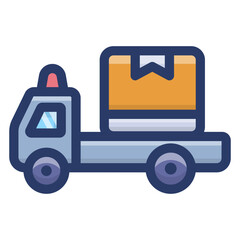 Poster - Delivery Truck Vector 