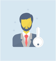 Poster - Key Person Vector 