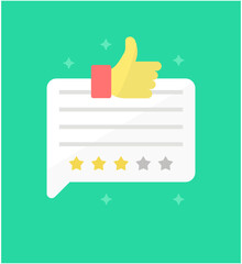 Canvas Print - Customer Feedback Vector 