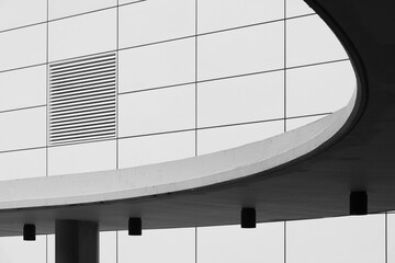 Aufkleber - Exterior of modern architecture. Building abstract background