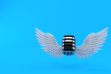 Poster - Microphone with angel wings