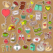 © boyusya - vector doodle collection of hand drawn icons for scrapbook