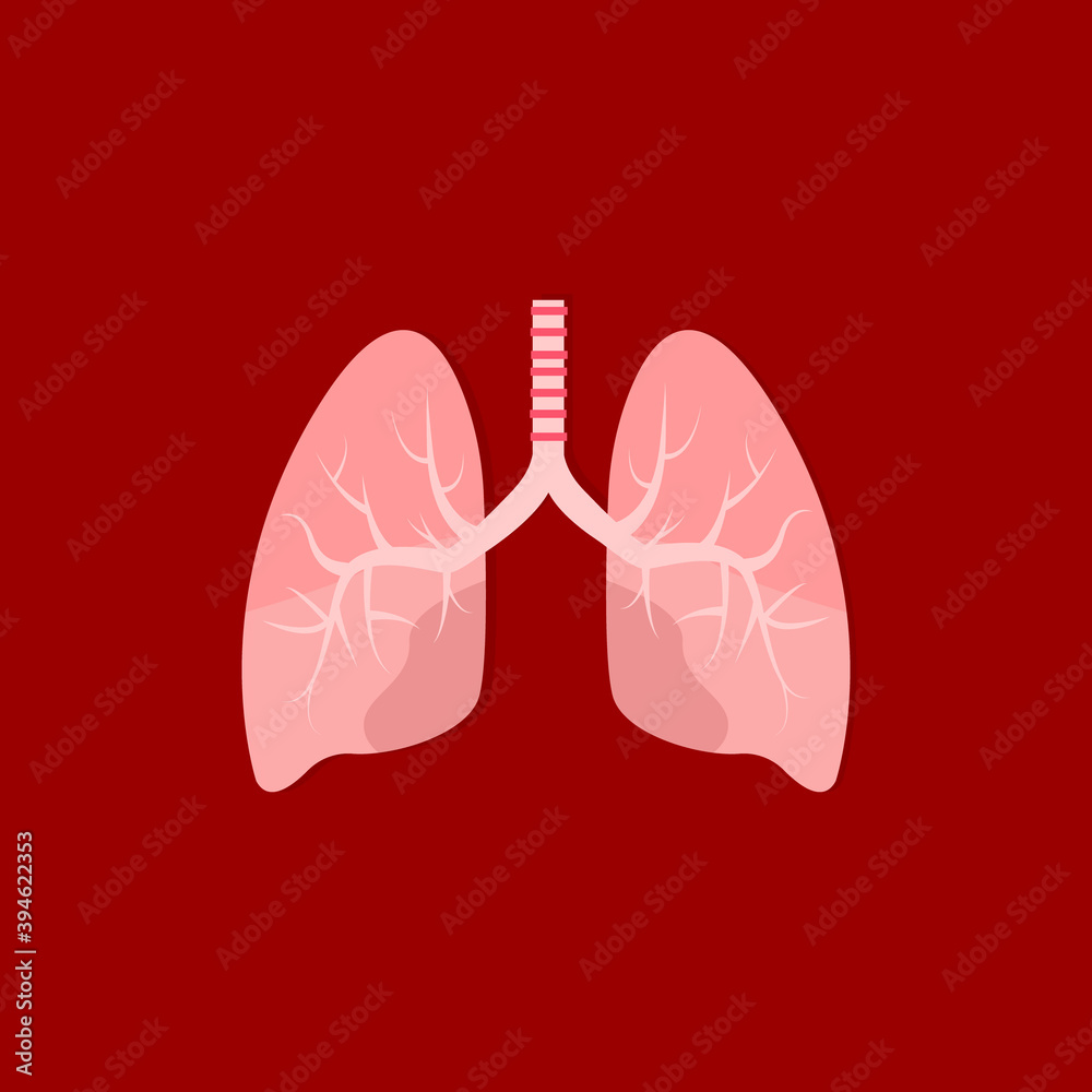 Lung cancer diagram in detail illustration Stock Vector | Adobe Stock