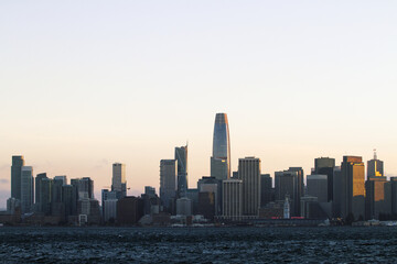 Fototapete - Beautiful San Francisco cityscape at twilight