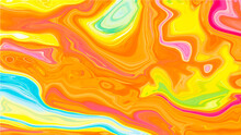 Liquid Orange Marble Texture Abstract Background Vector Illustration