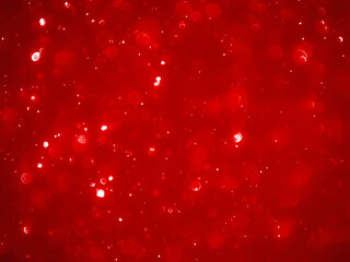 Wall Mural - Christmas background red.Red color abstract background with soft blur bokeh light effect.