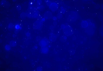 Wall Mural - blue bokeh abstract light backgrounds