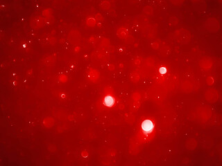 Wall Mural - Christmas background red.Red color abstract background with soft blur bokeh light effect.
