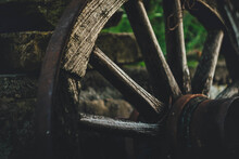 Close-up Of Old Wheel Outdoors