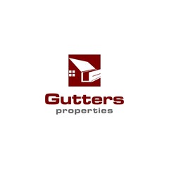 Aufkleber - Clean Gutter Properties Home Logo Design Vector illustration