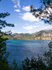 Wall Mural - View of the green canyon near the Turkish city of Manavgat