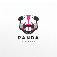 Canvas Print - panda gaming sports logo design