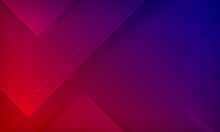 Abstract Blue Purple Background With Geometric Panel, Futuristic Rgb Banner Concept, Modern Wallpaper, Vector.