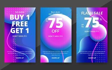 Wall Mural - Flash sale discount banner template promotion, end of season special offer banner, template design for media promotions and social media promo, vector illustration.