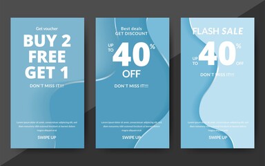 Wall Mural - Flash sale discount banner template promotion, end of season special offer banner, template design for media promotions and social media promo, vector illustration.