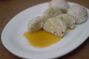 Wall Mural - Steamed rice dumplings, a healthy and easy snack of Kerala with rice flour and cocunut