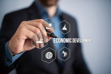 Fototapete - economic development
