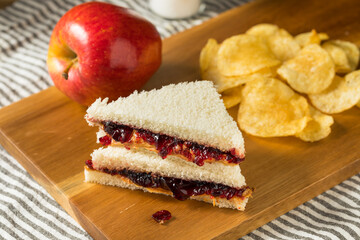 Sticker - Homemade Crustless Peanut Butter and Jelly Sandwich