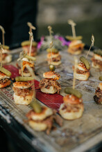 Pulled Pork Slider Appetizers With Mini Pickles