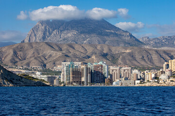 Canvas Print - ciudad de Benidorm vista desde el agua España