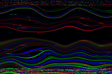 Fototapete - Abstract digital wave pattern / Abstract minimalistic background of a digital wave pattern.