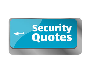 Poster - Security quotes . Close up of keyboard, enter computer key.