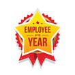 Best Employee of the Year award badge