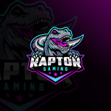 Fototapeta  - Raptor Esport Mascot Logo Design For Gaming