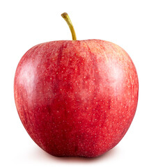 Canvas Print - One red apple isolated on white