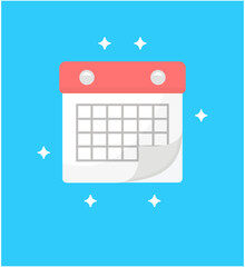 Poster - Schedule Calendar Vector