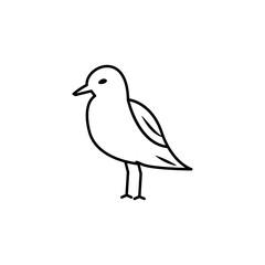 Wall Mural - seagull line icon. signs and symbols can be used for web, logo, mobile app, ui, ux