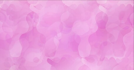 Poster - 4k looping light pink animation with random forms. colorful chaotic forms with gradient in moving st