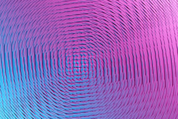 Poster - 3D illustration  pink and blue colorful background of flowing fabric,smooth and soft. Technology geometry neon background