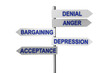 Concept of five stages of grief