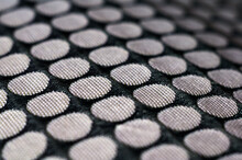 Full Frame Shot Of Fabric With Polka Dots