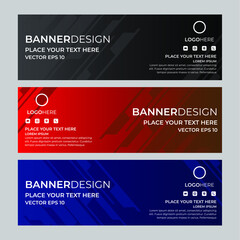 Wall Mural - Abstract Banner Design Template in Vector eps10