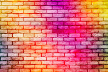 Full Frame Shot Of Colorful Brick Wall